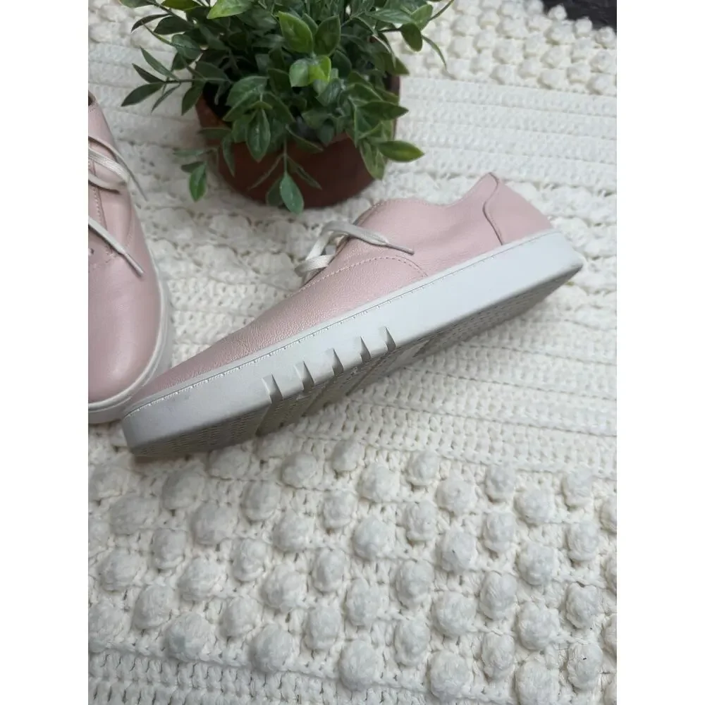 VIONIC Women's 9.5 Callie Lace Up Sneaker Comfort Walking Shoes Cameo Rose Pink